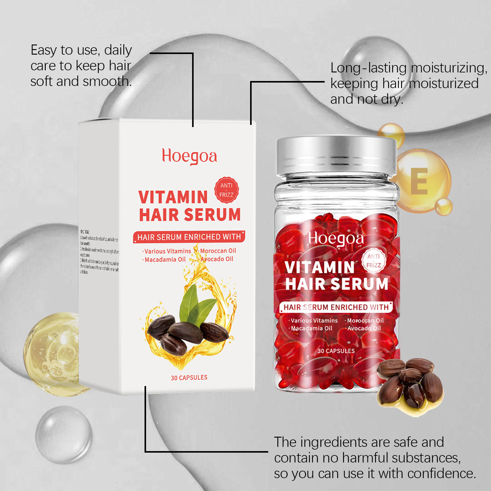 Hair Care Products - Витаминная сыворотка для ухода за волосами,